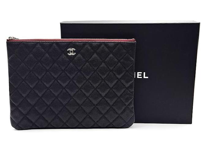 Chanel Clutch Caviar New Medium Nero - vista 8
