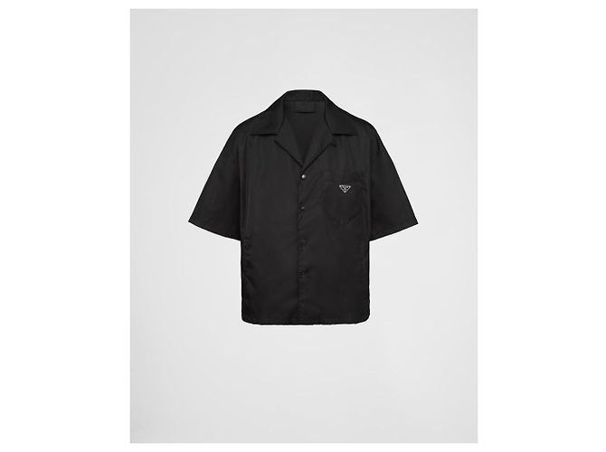 Camicia a maniche corte in Re-Nylon PRADA Nero - vista 12
