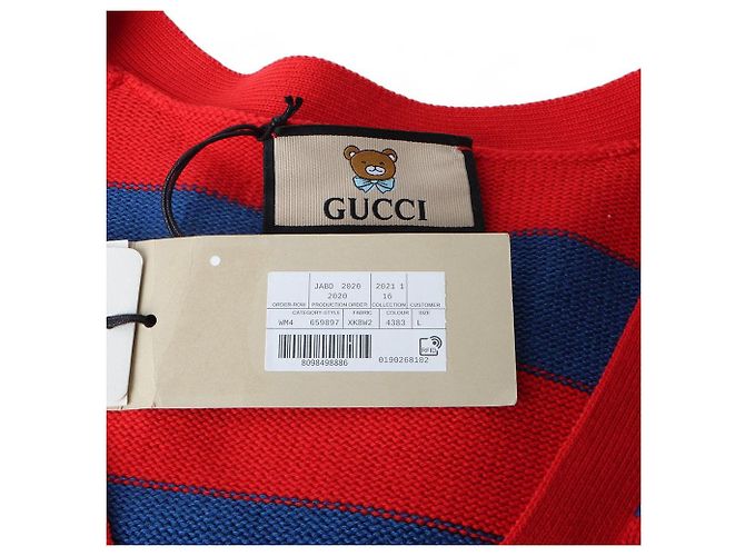 Gucci KAI Collaboration Knit Cardigan Red - view 5