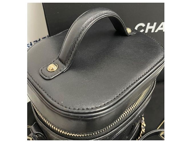 Gucci Chanel Cosmetic Vanity Bag Crossbody Black - view 4