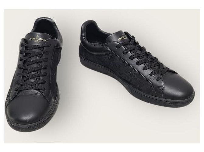 Louis Vuitton Sneakers Luxembourg trasparenti con monogramma nero - vista 4