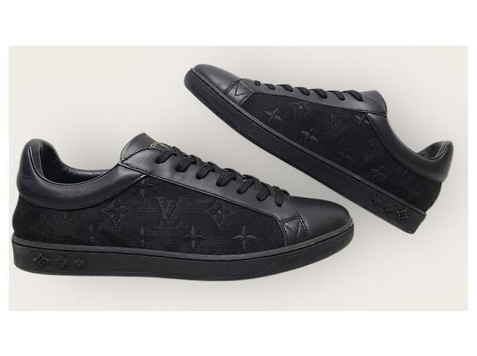 Louis Vuitton Sneakers Luxembourg trasparenti con monogramma nero - vista 5