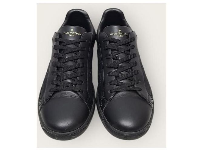 Louis Vuitton Sneakers Luxembourg trasparenti con monogramma nero - vista 6