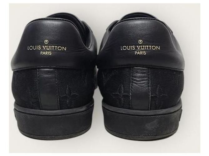 Louis Vuitton Sneakers Luxembourg trasparenti con monogramma nero - vista 7