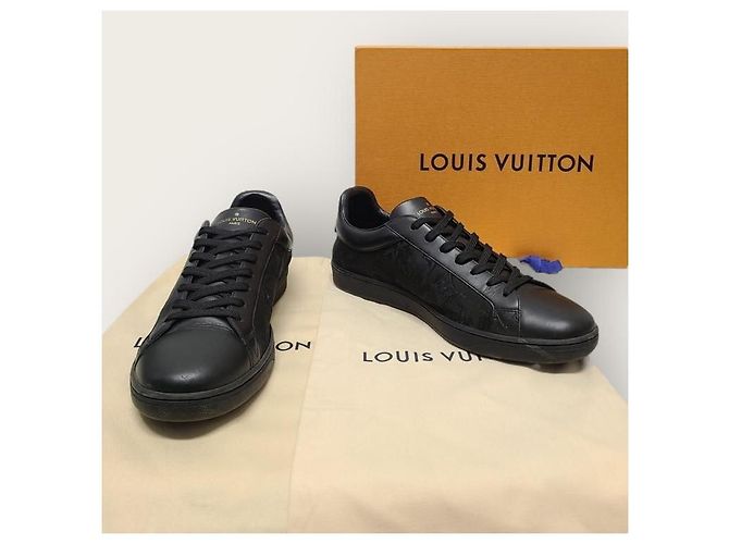Louis Vuitton Sneakers Luxembourg trasparenti con monogramma nero - vista 8