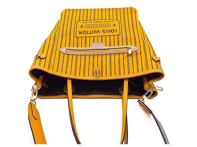 Louis Vuitton Monogram Bandoulière Inside Out Neverfull MM Marrone - vista 6