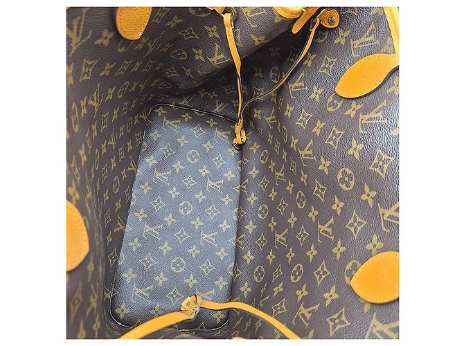 Louis Vuitton Monogram Bandoulière Inside Out Neverfull MM Marrone - vista 8