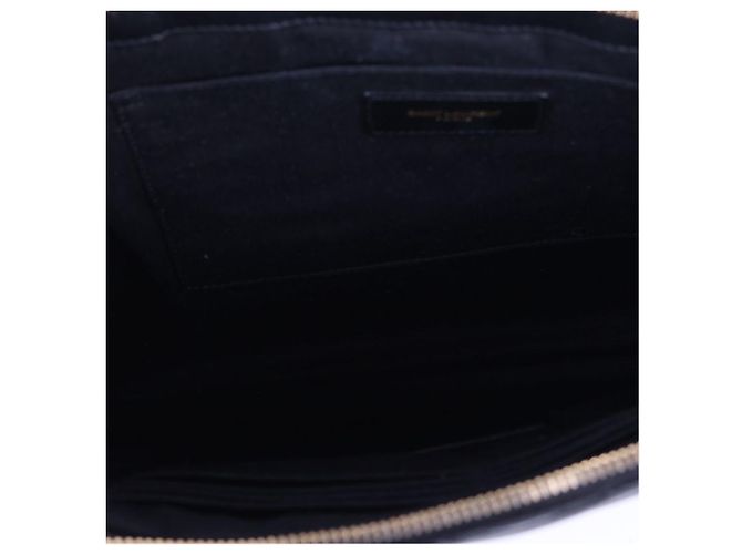 Saint Laurent Clutch Grande Trapuntata Nero - vista 11