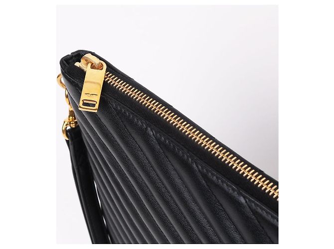 Saint Laurent Clutch Grande Trapuntata Nero - vista 6