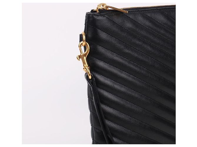 Saint Laurent Clutch Grande Trapuntata Nero - vista 7