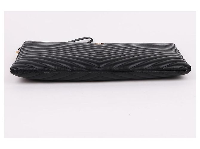 Saint Laurent Clutch Grande Trapuntata Nero - vista 8