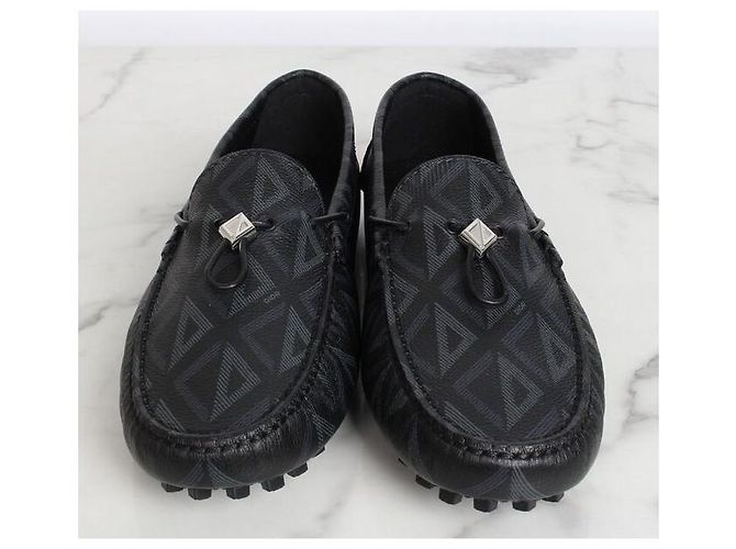 Dior Mocassino in pelle diamantata nera Nero - vista 5