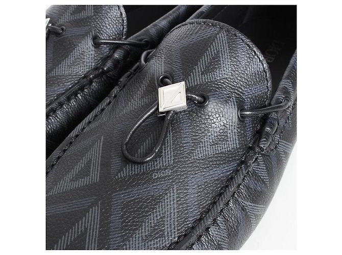 Dior Mocassino in pelle diamantata nera Nero - vista 7