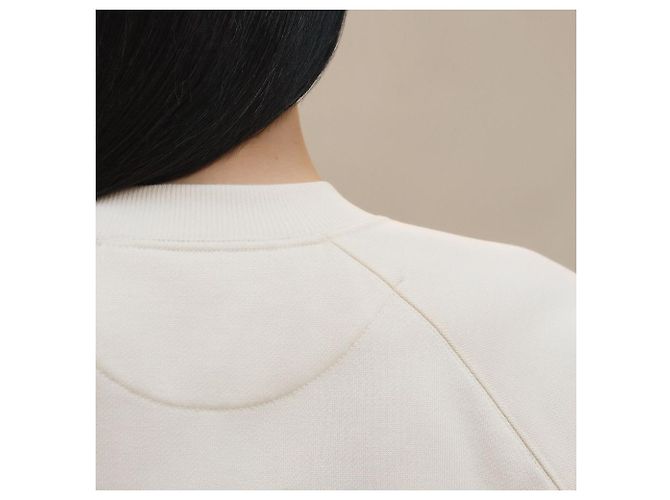 Hermès Moletom de gola redonda e mangas raglan com bordado Multicor - vista 9