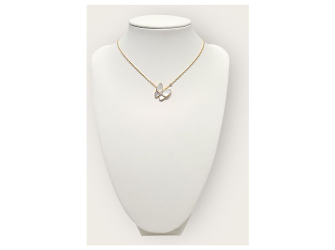 Van Cleef & Arpels Collana con pendente Two Butterflies in oro rosa, diamante e madreperla Van Cleef - vista 2