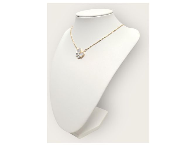 Van Cleef & Arpels Collana con pendente Two Butterflies in oro rosa, diamante e madreperla Van Cleef - vista 3