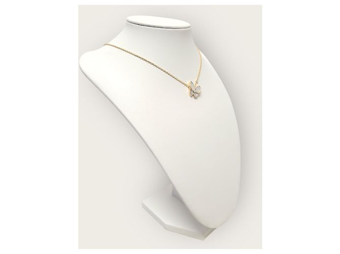 Van Cleef & Arpels Collana con pendente Two Butterflies in oro rosa, diamante e madreperla Van Cleef - vista 4