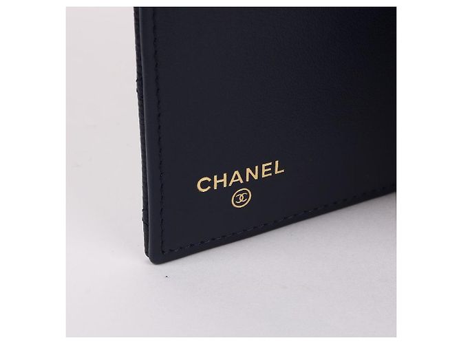 Chanel Classic Caviar Navy Wallet Blue - view 11