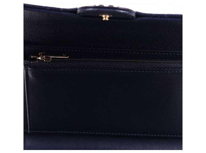 Chanel Classic Caviar Navy Wallet Blue - view 12