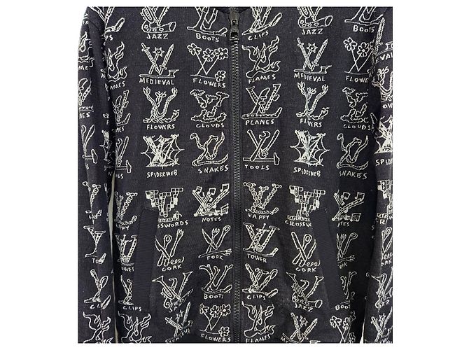 Louis Vuitton LV Cartoon Jacquard Bomberjacke Schwarz - Ansicht 4