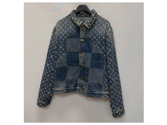 Louis Vuitton Monogramm Denim Trucker Jacket Schwarz - Ansicht 4