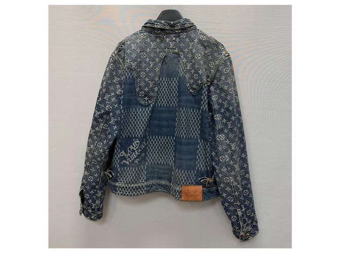 Louis Vuitton Monogramm Denim Trucker Jacket Schwarz - Ansicht 6