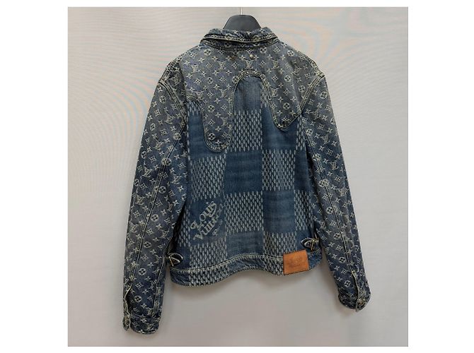 Louis Vuitton Monogramm Denim Trucker Jacket Schwarz - Ansicht 7