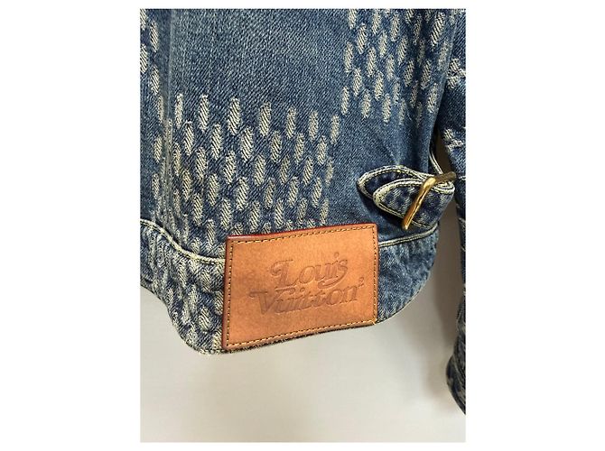 Louis Vuitton Monogramm Denim Trucker Jacket Schwarz - Ansicht 8