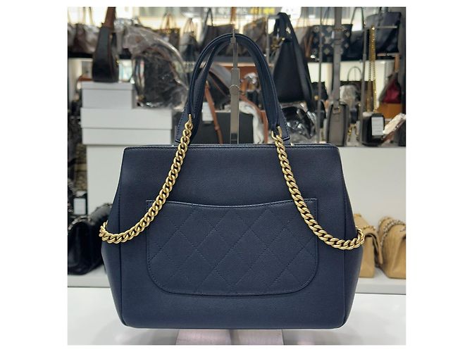 Chanel Matelassé Chain Tote Bag Serie Schwarz - Ansicht 10