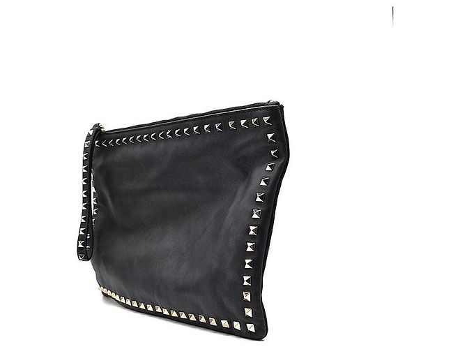 Valentino Clutch Rockstud Negro - vista 2