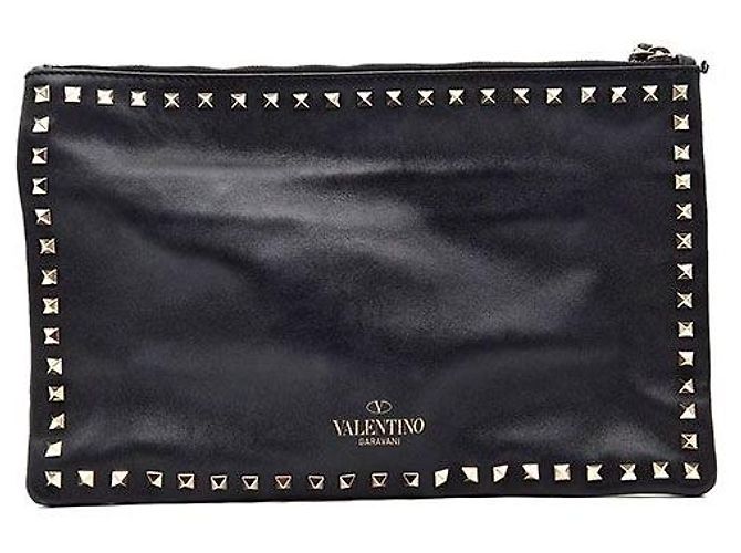 Valentino Clutch Rockstud Negro - vista 3