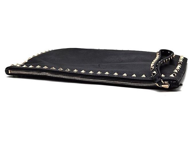 Valentino Clutch Rockstud Negro - vista 4