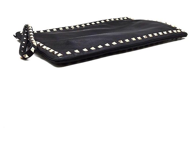Valentino Clutch Rockstud Negro - vista 5