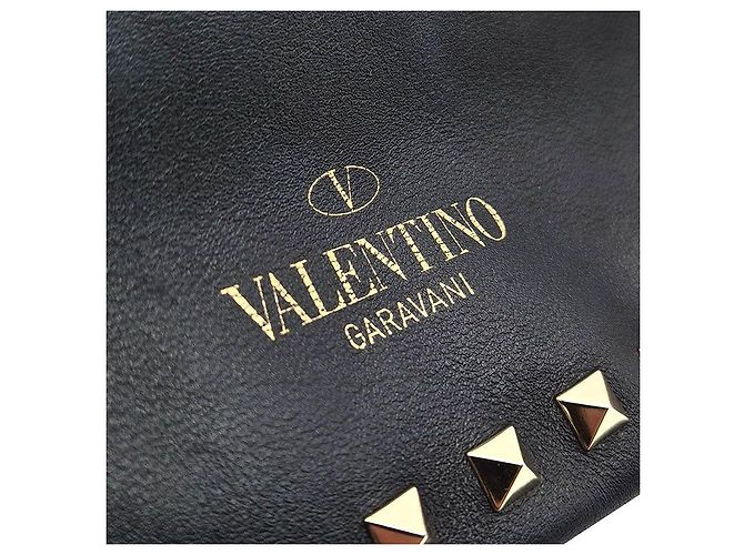 Valentino Clutch Rockstud Negro - vista 6