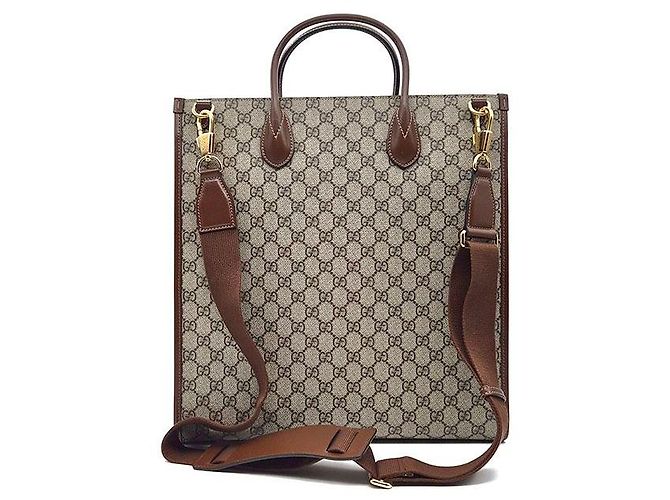 Gucci Tote e Borsa a Spalla Interlocking Medium Marrone - vista 3