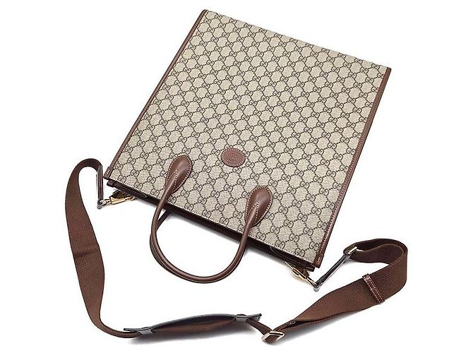 Gucci Tote e Borsa a Spalla Interlocking Medium Marrone - vista 4