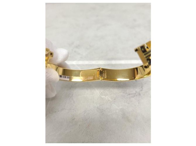 Hermès Click Armband Black Gold Graffiti Schwarz - Ansicht 4