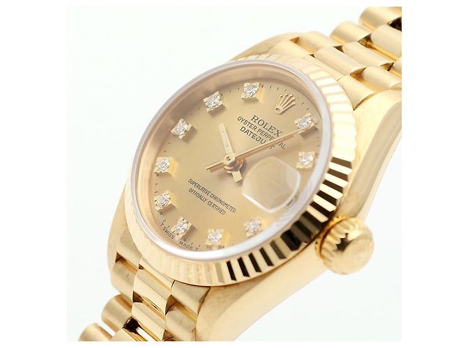 Rolex Lady Datejust Original Ten Point Diamond Gold D'oro - vista 10