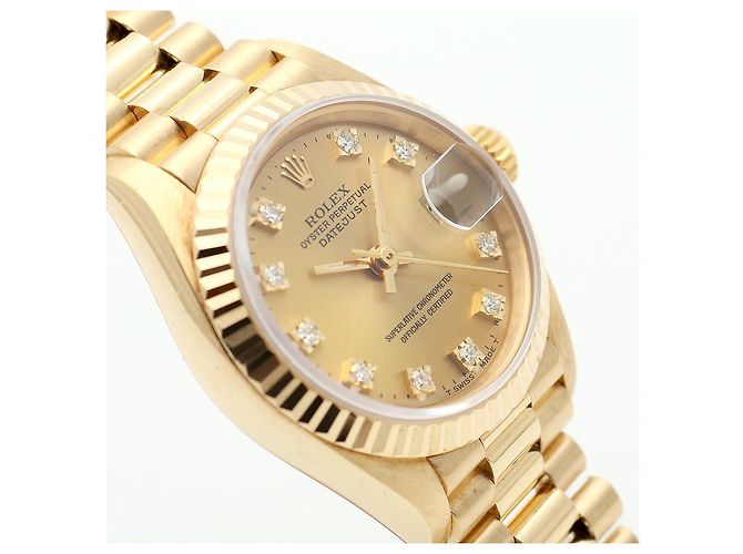 Rolex Lady Datejust Original Ten Point Diamond Gold D'oro - vista 11