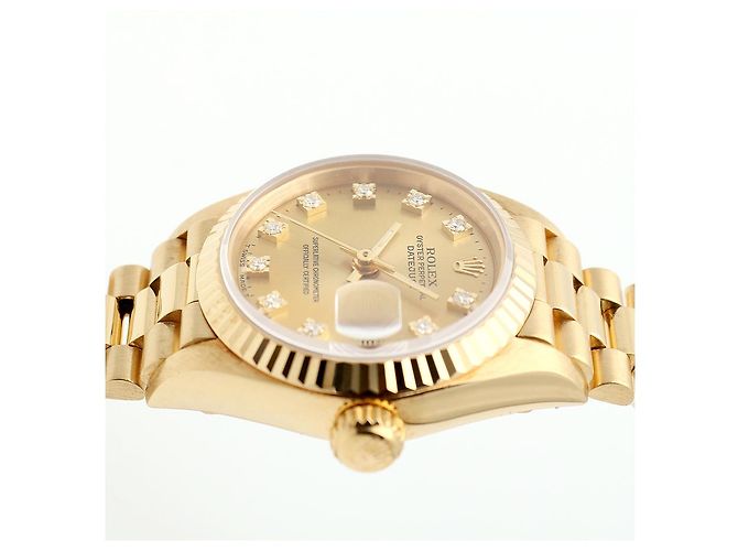 Rolex Lady Datejust Original Ten Point Diamond Gold D'oro - vista 12