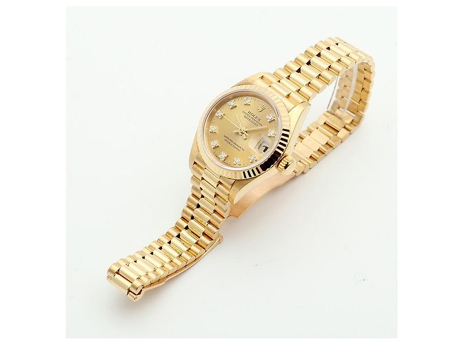 Rolex Lady Datejust Original Ten Point Diamond Gold D'oro - vista 14