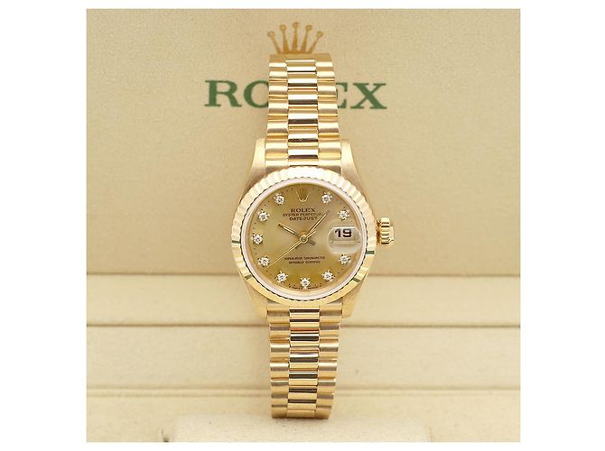 Rolex Lady Datejust Original Ten Point Diamond Gold D'oro - vista 2