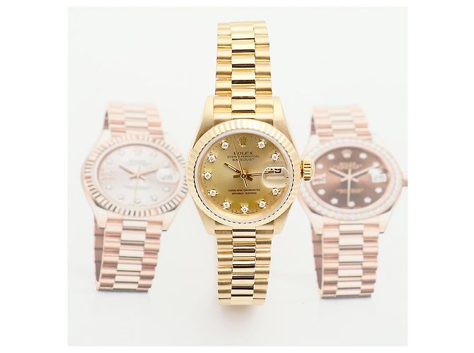 Rolex Lady Datejust Original Ten Point Diamond Gold D'oro - vista 20