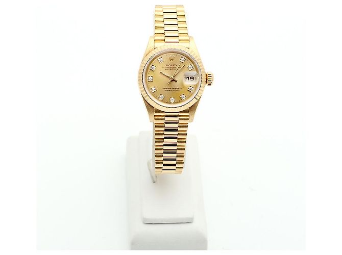 Rolex Lady Datejust Original Ten Point Diamond Gold D'oro - vista 3