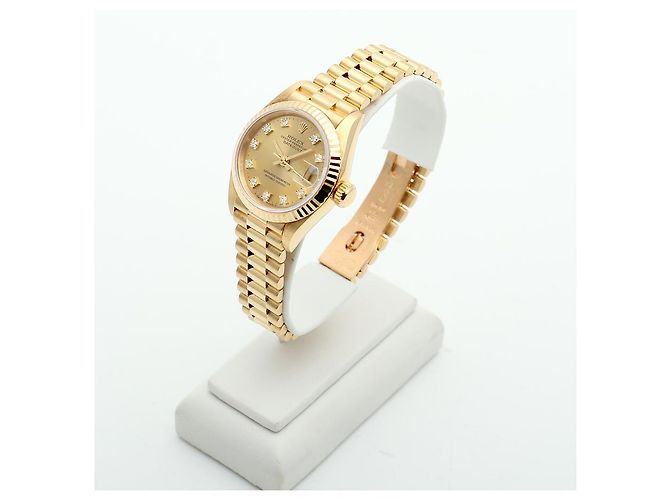 Rolex Lady Datejust Original Ten Point Diamond Gold D'oro - vista 4