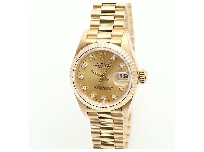 Rolex Lady Datejust Original Ten Point Diamond Gold D'oro - vista 8