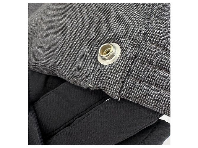 Giacca imbottita lunga con cappuccio Moncler Gamma Blue Grigio Marrone - vista 9