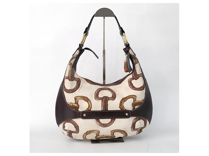 Bamboo Gucci Borsa hobo a tracolla in bambù Multicolore - vista 3