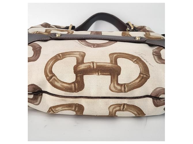 Bamboo Gucci Borsa hobo a tracolla in bambù Multicolore - vista 4