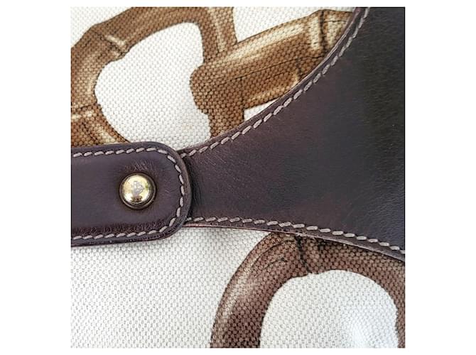 Bamboo Gucci Borsa hobo a tracolla in bambù Multicolore - vista 9